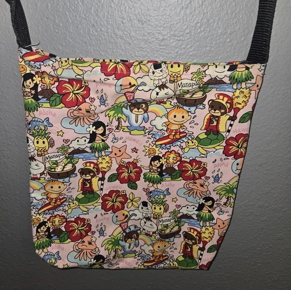 Hawaii Print Handmade Crossbody Zipper Bag - Picture 8 of 16
